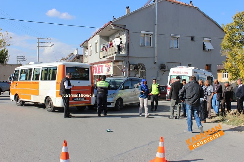Karaman’da Otomobil İle Dolmuş Çarpıştı 2