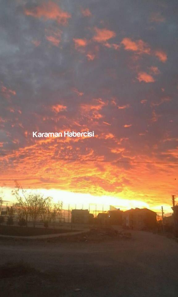 Karaman'da Gün Batımı ve Bulutlar 1