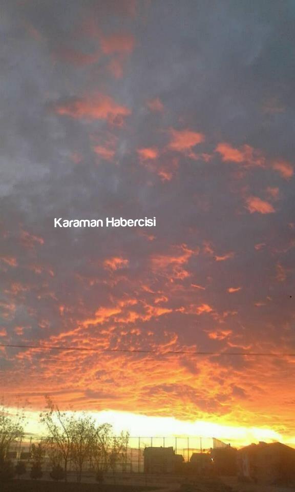 Karaman'da Gün Batımı ve Bulutlar 4
