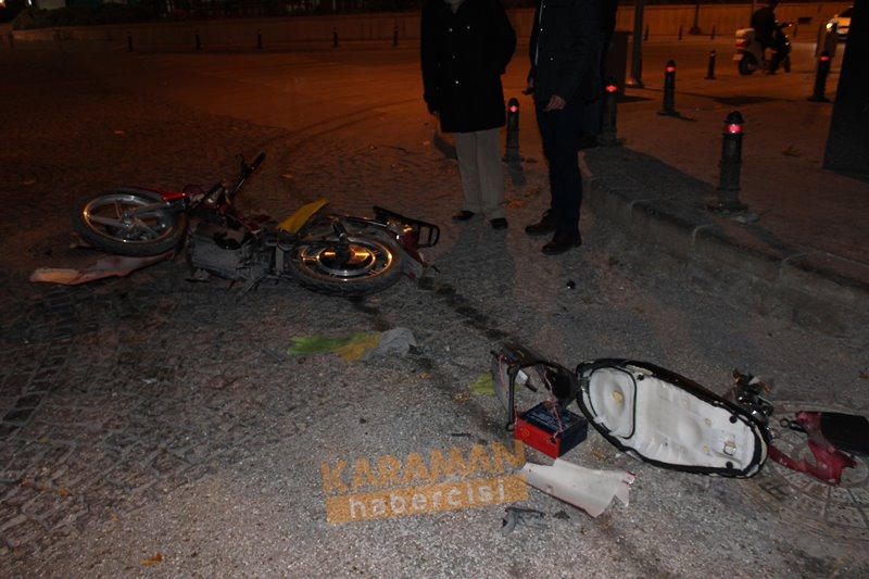 Kaza Sonrası Motosiklet Parçalandı 2