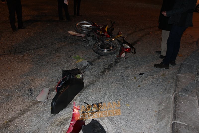 Kaza Sonrası Motosiklet Parçalandı 3