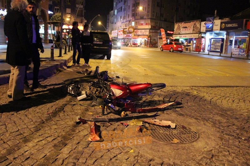 Kaza Sonrası Motosiklet Parçalandı 5