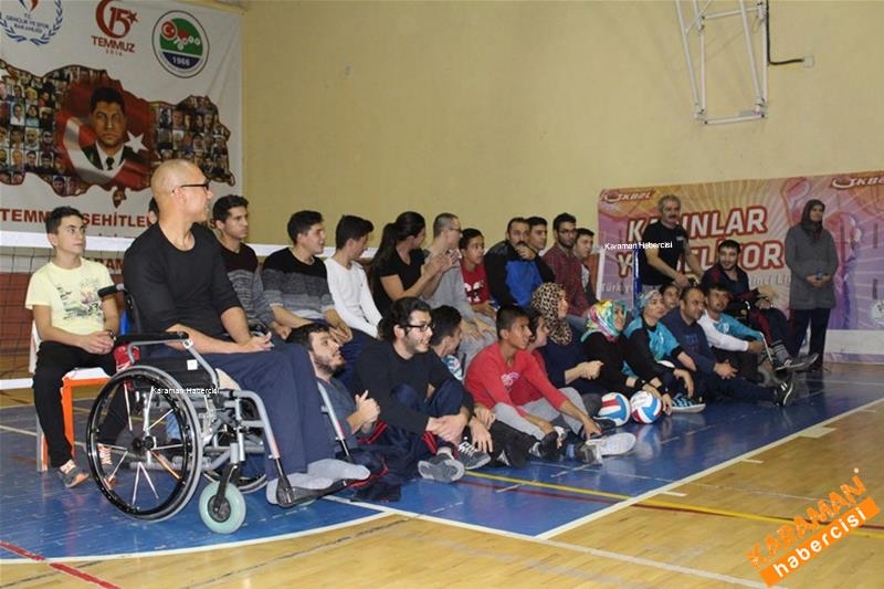 Karaman'da Özel Yaşam Paylaşım'dan Bedensel Engelli Sporculara Jest 25