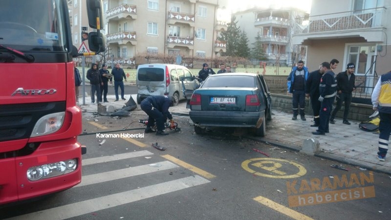 Karaman’da Trafik Kazası 1