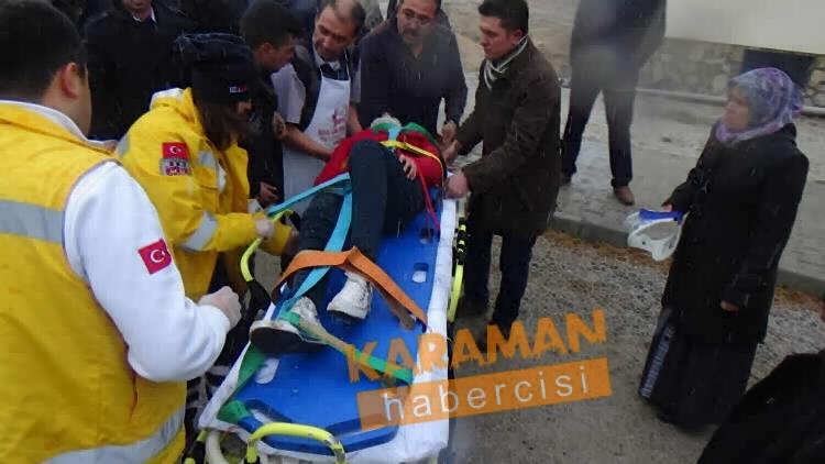 Karaman'da Kaygan Zeminle Gelen Dikkatsizlik Kazaya Sebep Oldu 1