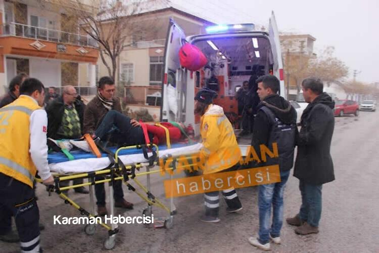 Karaman'da Kaygan Zeminle Gelen Dikkatsizlik Kazaya Sebep Oldu 3