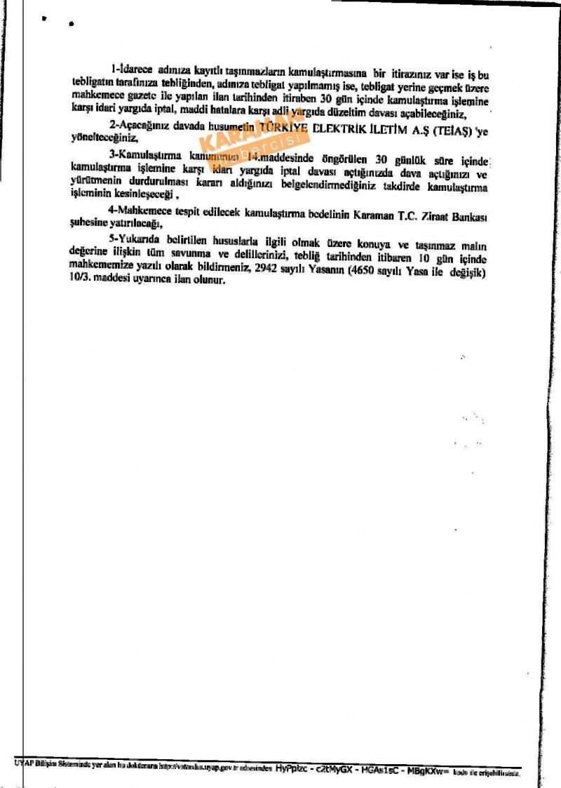 Kamulaştırmada Anlaşılamayan Vatandaşlar, TEİAŞ İle Mahkemelik 19