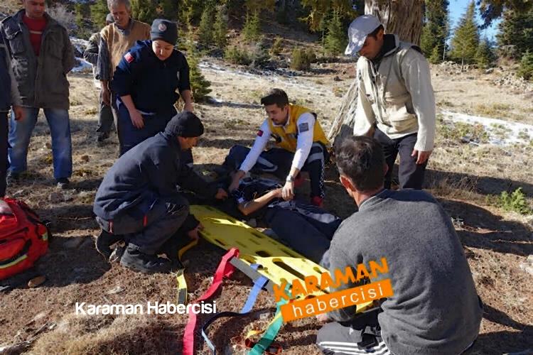 Karaman Devlet Hastanesine Helikopterle Getirildi 1