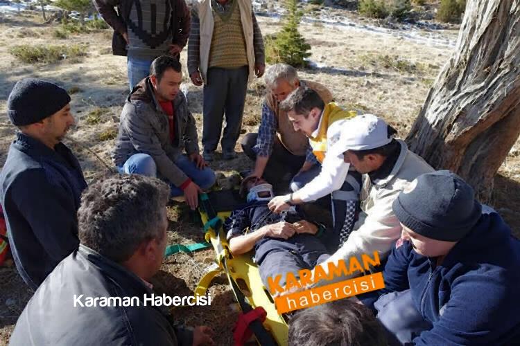 Karaman Devlet Hastanesine Helikopterle Getirildi 11