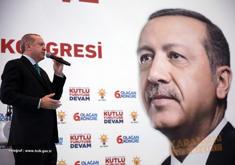 Cumhurbaşkanı Recep Tayyip Erdoğan Ak Parti Karaman 6.Olağan İl Kongresi 1