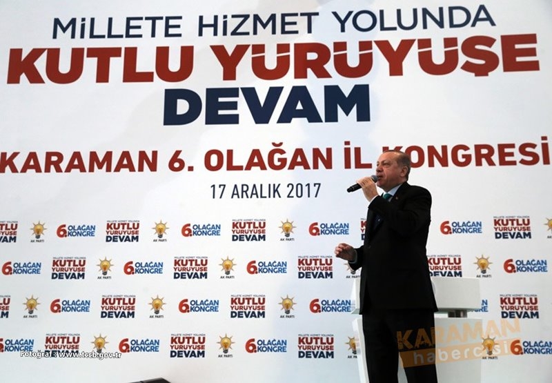 Cumhurbaşkanı Recep Tayyip Erdoğan Ak Parti Karaman 6.Olağan İl Kongresi 10