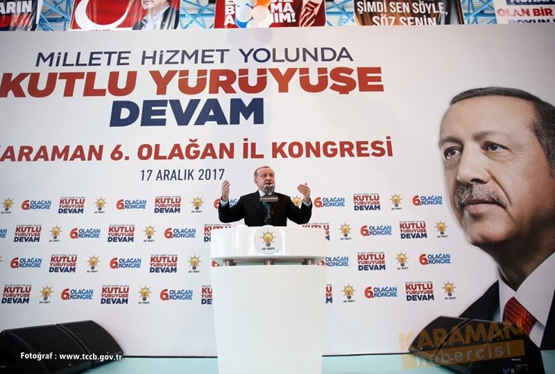 Cumhurbaşkanı Recep Tayyip Erdoğan Ak Parti Karaman 6.Olağan İl Kongresi 11