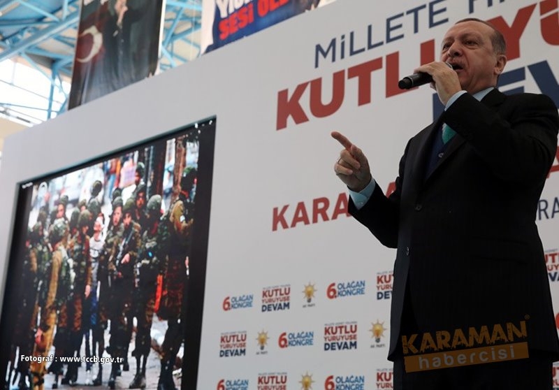 Cumhurbaşkanı Recep Tayyip Erdoğan Ak Parti Karaman 6.Olağan İl Kongresi 14