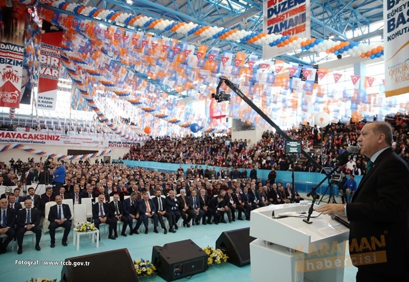 Cumhurbaşkanı Recep Tayyip Erdoğan Ak Parti Karaman 6.Olağan İl Kongresi 19