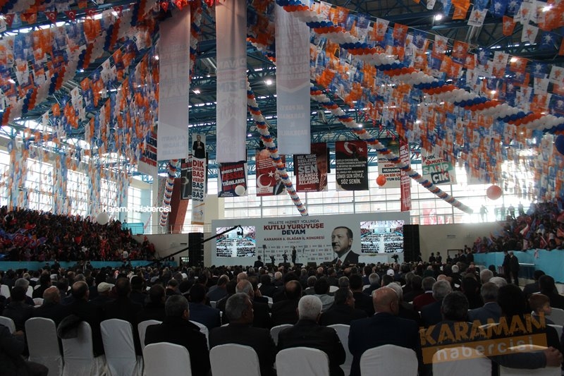 Cumhurbaşkanı Recep Tayyip Erdoğan Ak Parti Karaman 6.Olağan İl Kongresi 58