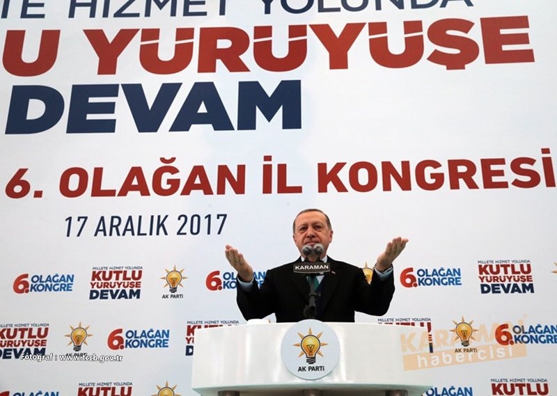 Cumhurbaşkanı Recep Tayyip Erdoğan Ak Parti Karaman 6.Olağan İl Kongresi 9