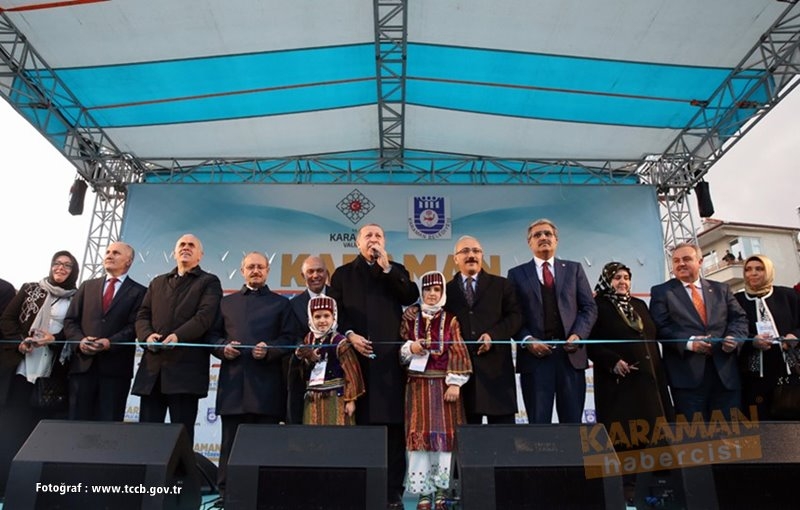 Cumhurbaşkanı Erdoğan, Karaman’da Toplu Açılış Töreninde 11