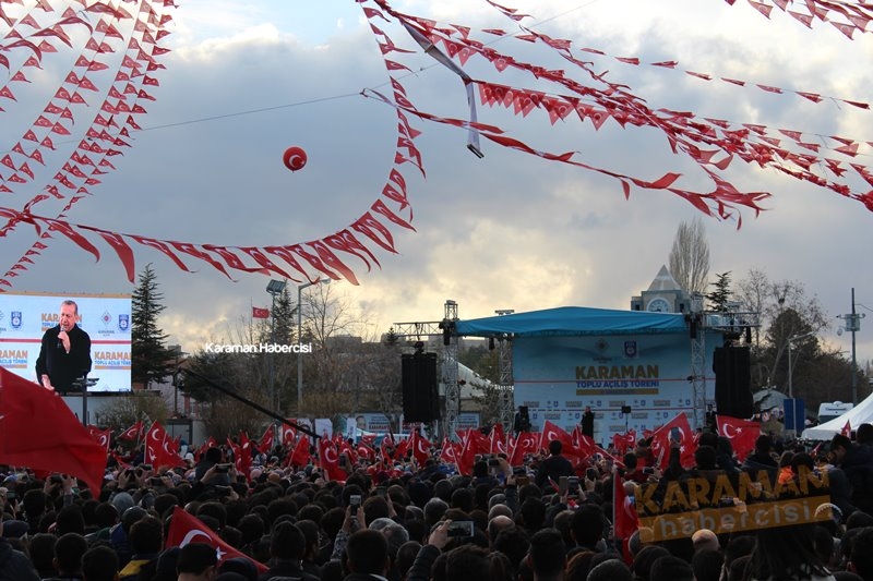 Cumhurbaşkanı Erdoğan, Karaman’da Toplu Açılış Töreninde 21