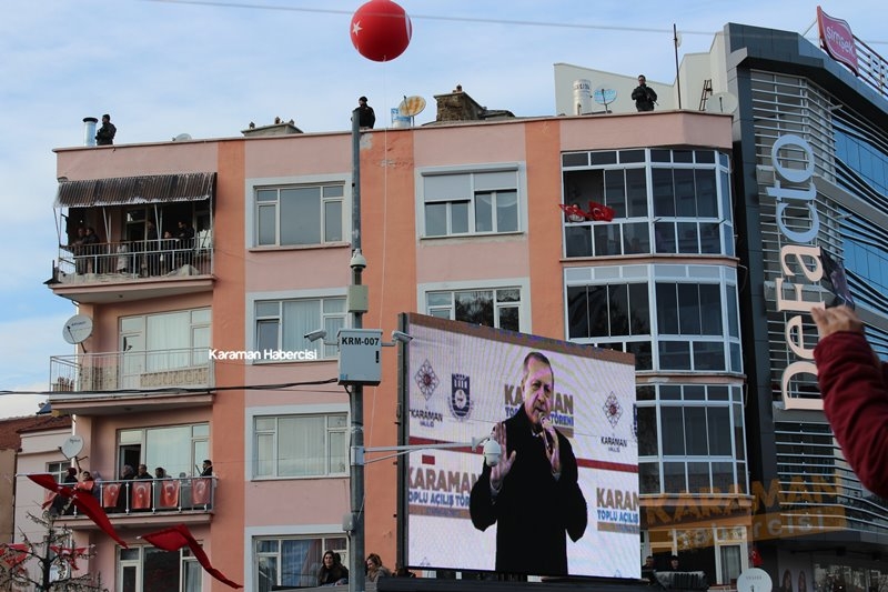 Cumhurbaşkanı Erdoğan, Karaman’da Toplu Açılış Töreninde 22