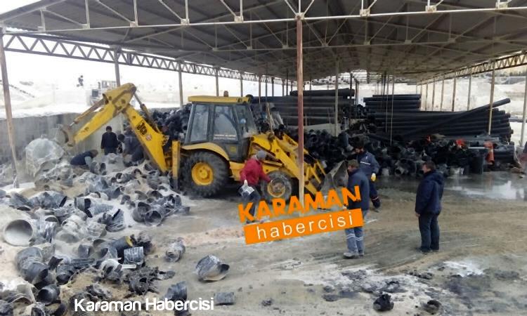 Karaman Belediyesi BESKO Depo Yangını 2