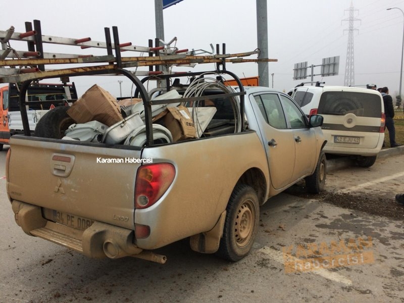 Karaman Otogar Kavşağında Trafik Kazası 10