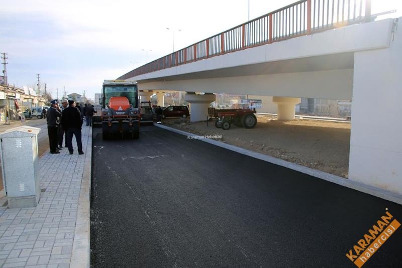 Sanayi Köprülü Kavşağı Asfaltlanıyor 2