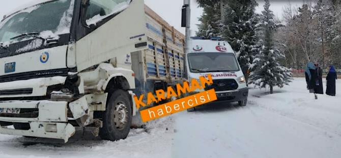 Karaman’da 4 Ayrı Yerde Trafik Kazası: 1 Yaralı 8