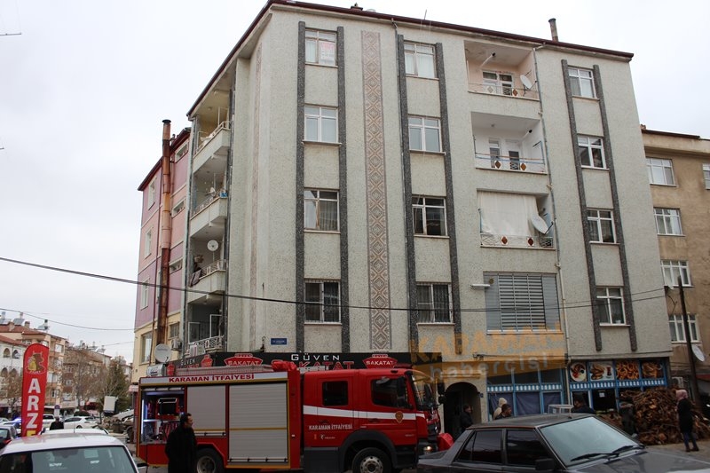 Karaman’da Bodrum Kat Yangını 10