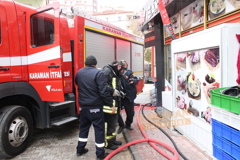 Karaman’da Bodrum Kat Yangını 6