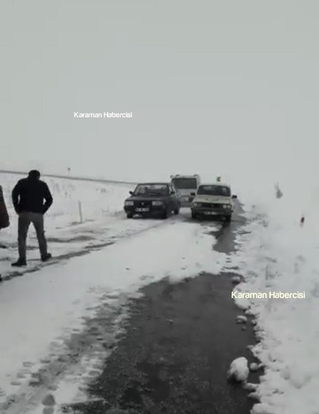 Karaman’da Yoldan Çıkan Grader Korkuttu 6