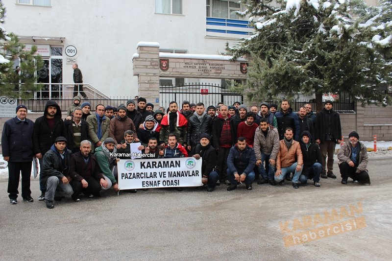 Karamanlı pazarcılar gönüllü askerlik için bizde varız dediler 15