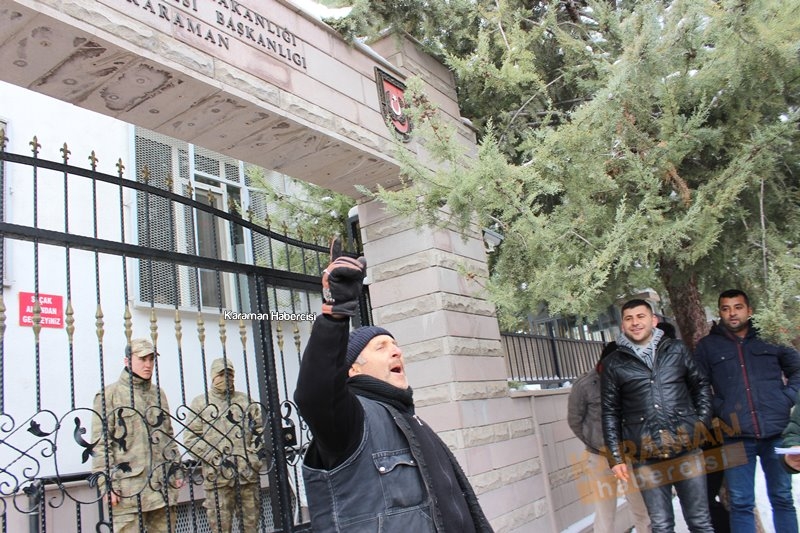 Karamanlı pazarcılar gönüllü askerlik için bizde varız dediler 17