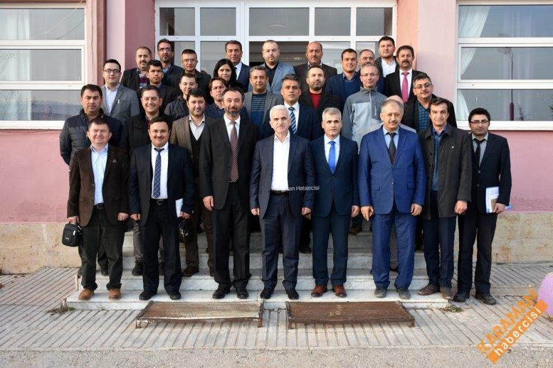 Kuntoğlu, Ermenek’te İlçe Milli Eğitim Müdürleriyle Bir Araya Geldi 11