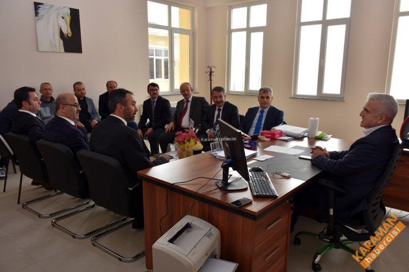 Kuntoğlu, Ermenek’te İlçe Milli Eğitim Müdürleriyle Bir Araya Geldi 4