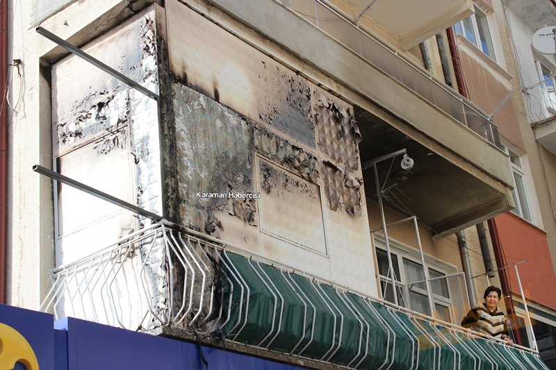 Karaman İsmet Paşa Caddesinde Yangın Paniği 12