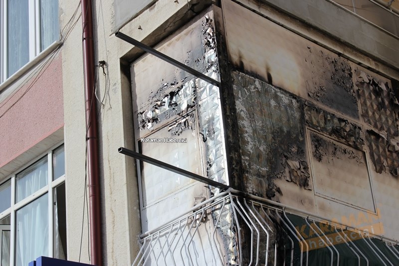 Karaman İsmet Paşa Caddesinde Yangın Paniği 13