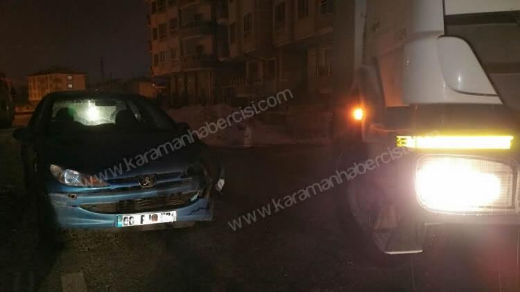 Karaman’da Buzlanan Yollarda Sürücülerin Zor Anları 3