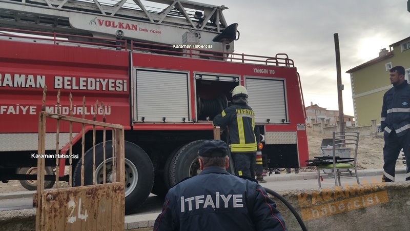 Karaman’da Mutfak Yangını 9