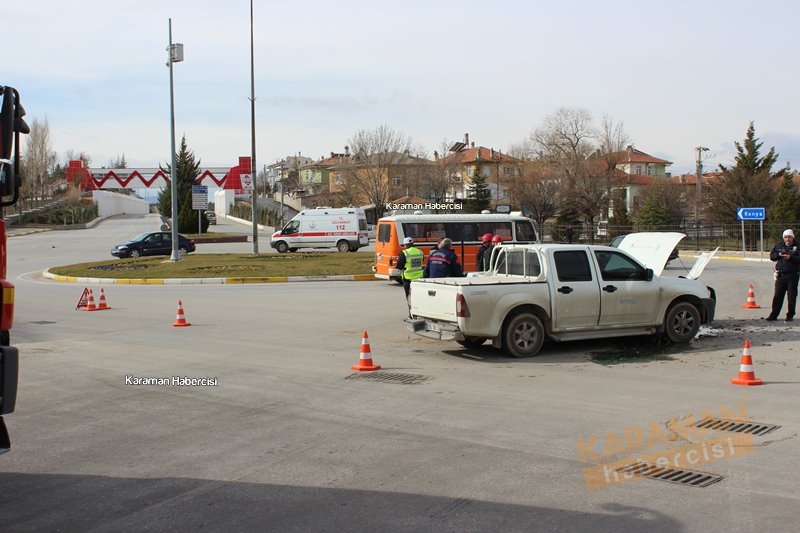 Karaman Valilik Kavşağı Trafik Kazası 10