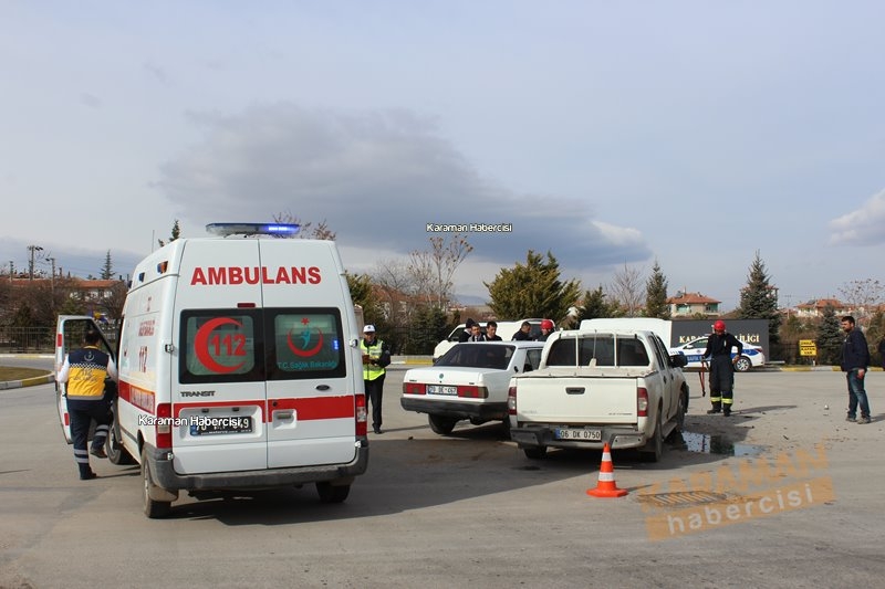 Karaman Valilik Kavşağı Trafik Kazası 7
