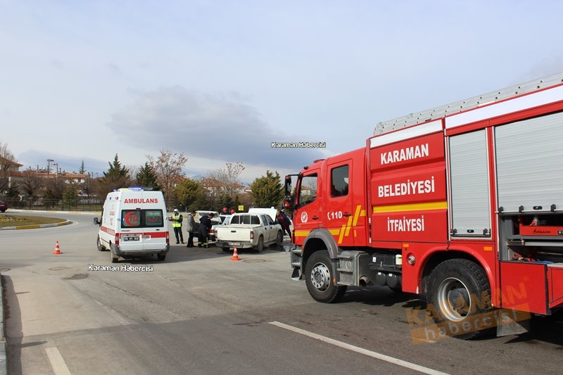Karaman Valilik Kavşağı Trafik Kazası 8