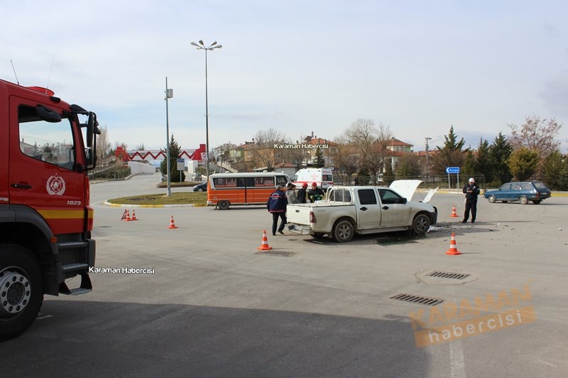 Karaman Valilik Kavşağı Trafik Kazası 9