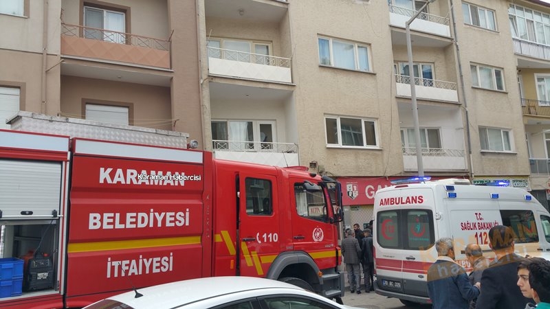 Karaman'da Apartman Boşluğuna Düşen Genç İçin Kurtarma Operasyonu 14