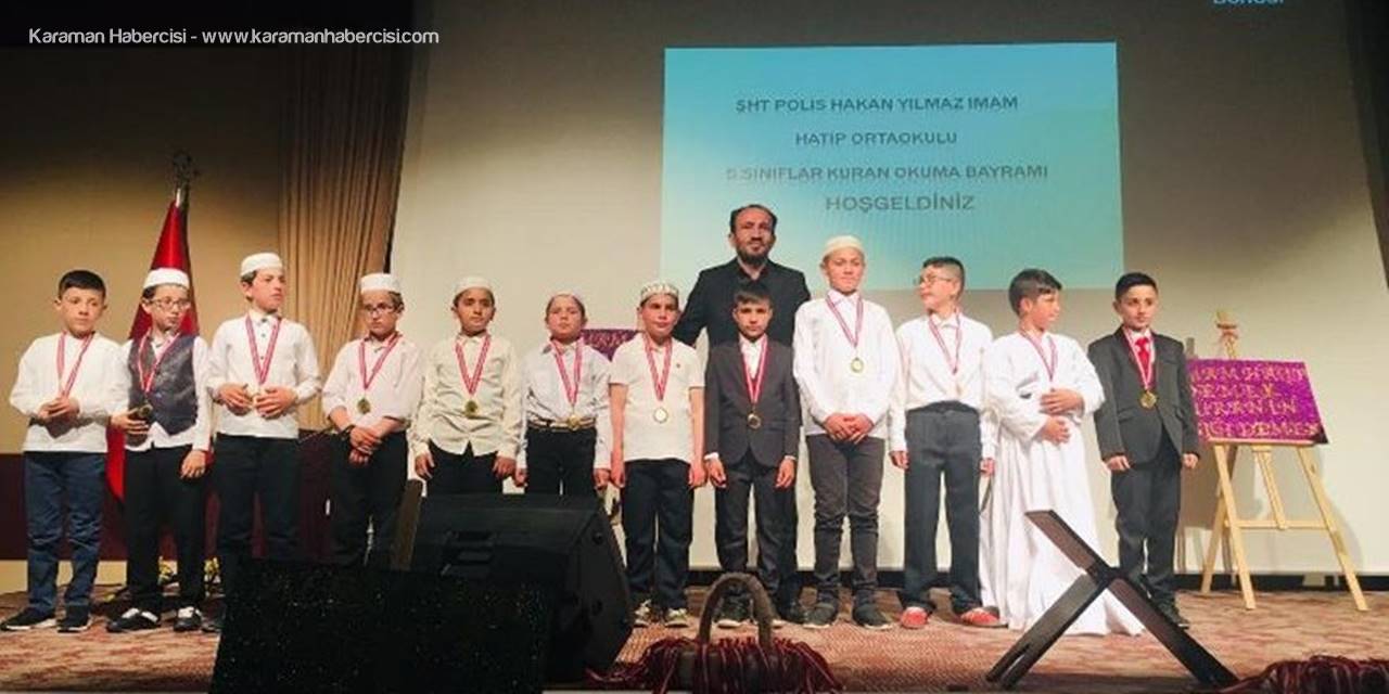 Karaman'da Kur'an Bülbülleri Madalyalarını Aldı
