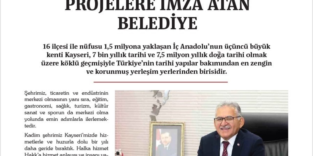 Kayseri Büyükşehir, Tbb Dergisi’nde