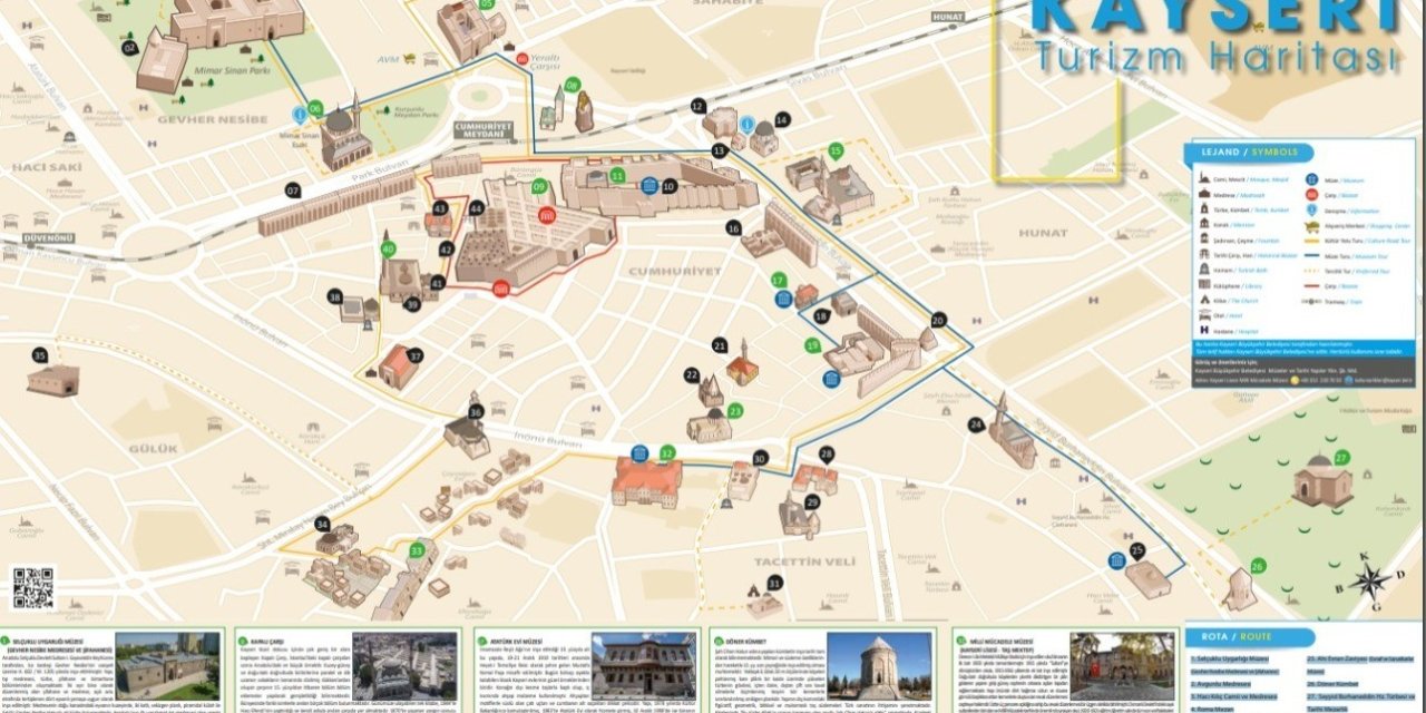 Büyükşehir’den Kayseri Turizm Haritası