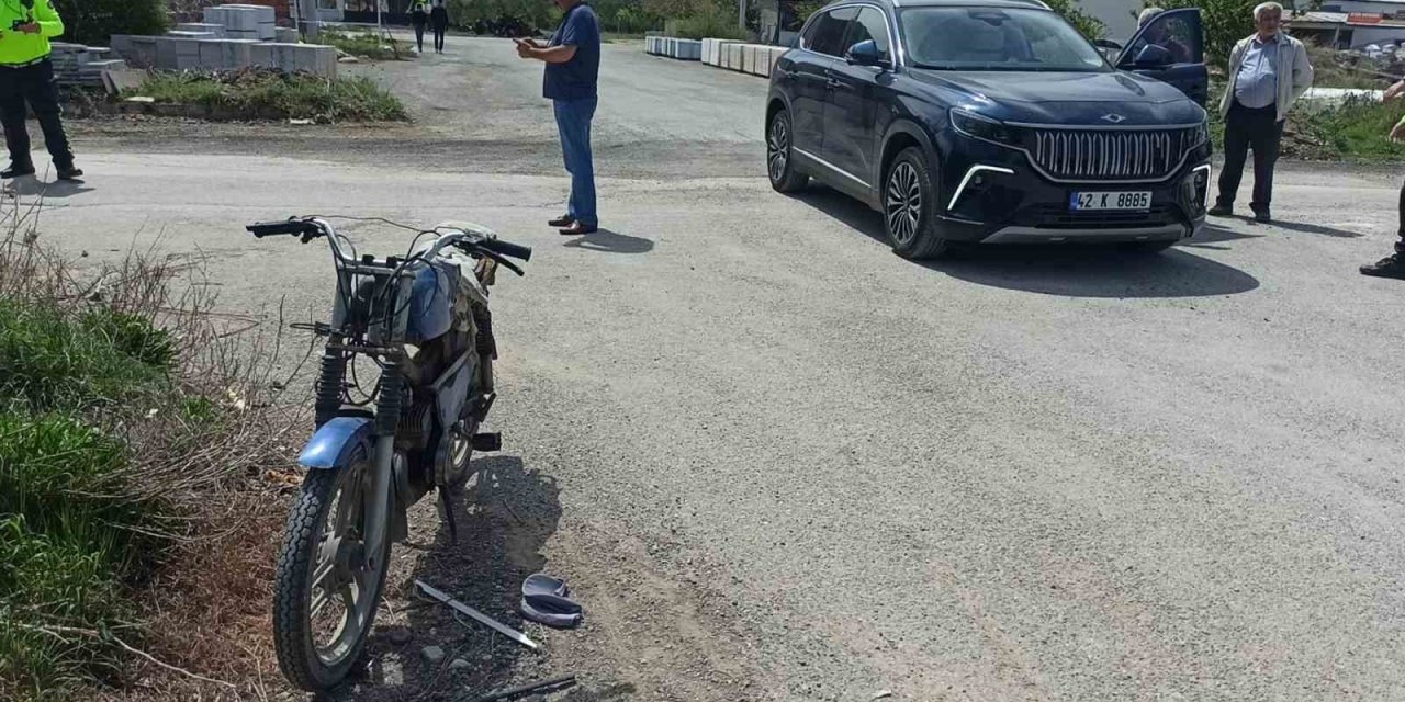Konya’da Motosiklet İle Cip Çarpıştı: 1 Yaralı