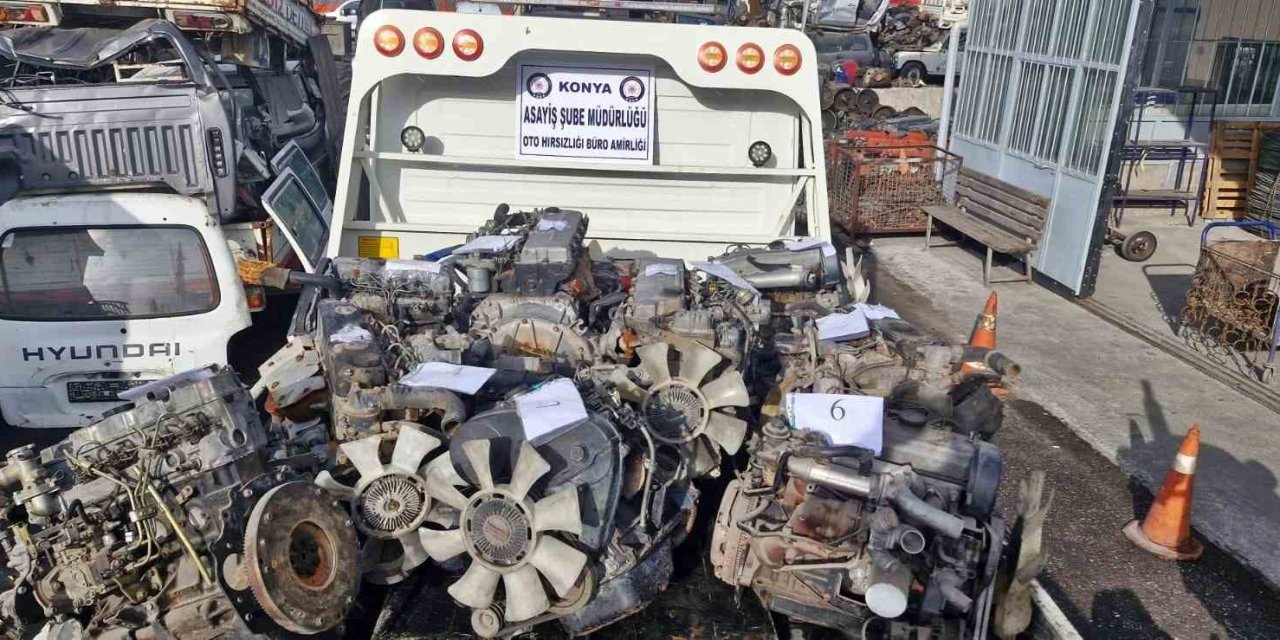 Konya’da 13 Milyon Liralık Oto Hırsızlığı Operasyonu