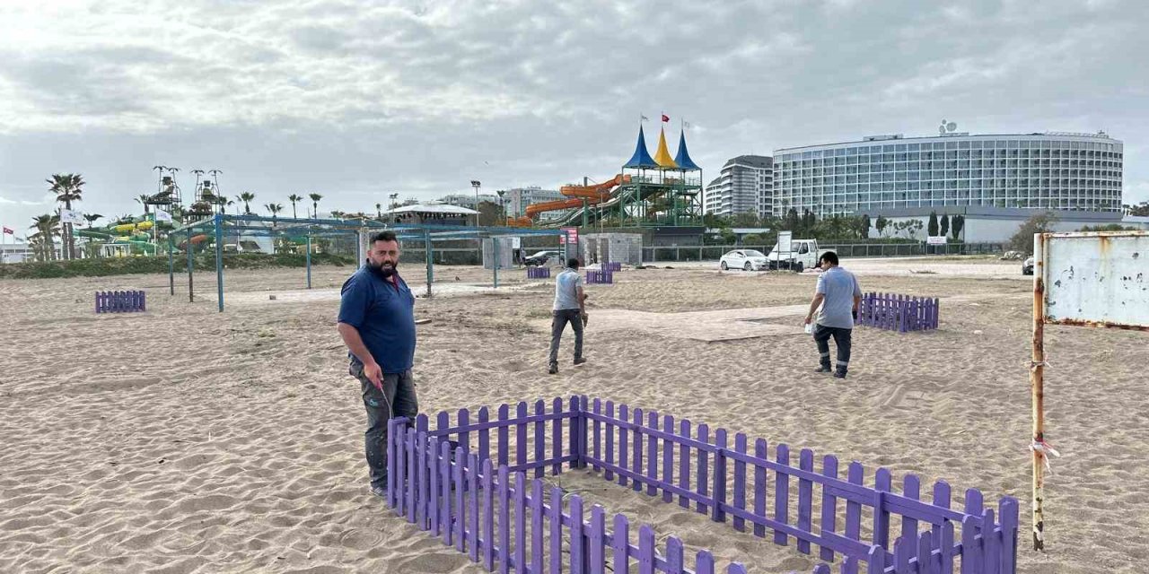 Antalya’da Kum Zambaklarına Çitli Koruma