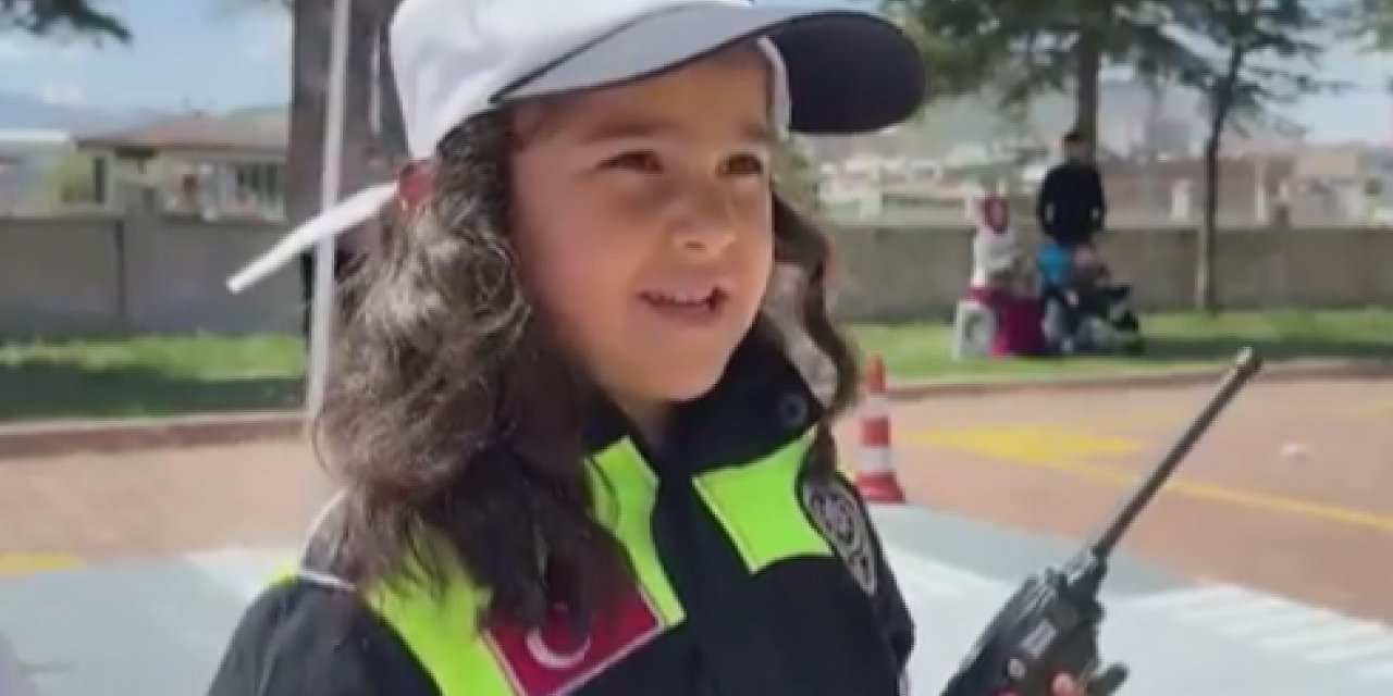 Çocuklar Trafik Polisi Oldu, Denetimlere Katıldı